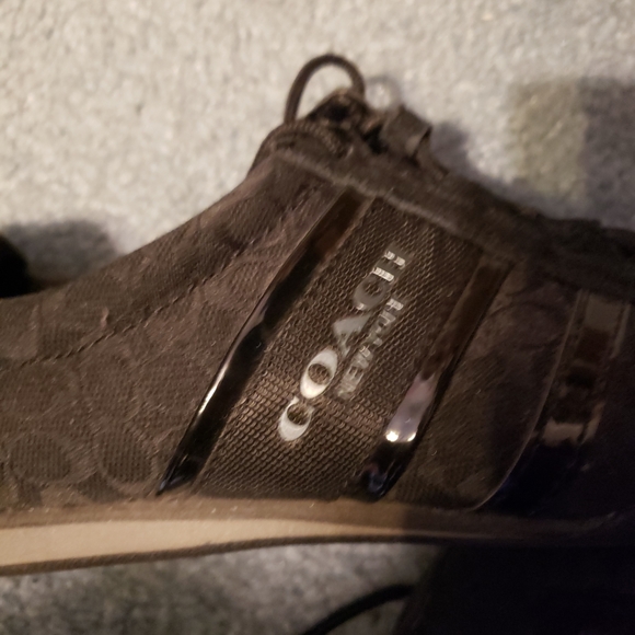 Coach Black Signature Logo C Sneakers Size 6.5 - Picture 11 of 11